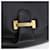 Céline Borsa a tracolla CELINE in pelle nera e oro, autentica, codice 193055 - vista 16