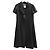 Chanel Resort 2010 Vestido abrigo de crepe de seda negro