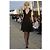 Chanel Resort 2010 Vestido abrigo de crepe de seda negro - vista 3