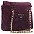 Bolsa de Ombro de Corrente Acolchoada PRADA em Camurça Bordeaux Gold Auth yk20855A Dourado