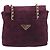 Bolsa de Ombro de Corrente Acolchoada PRADA em Camurça Bordeaux Gold Auth yk20855A Dourado - vista 13