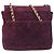 Bolsa de Ombro de Corrente Acolchoada PRADA em Camurça Bordeaux Gold Auth yk20855A Dourado - vista 2