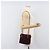 Bolsa de Ombro de Corrente Acolchoada PRADA em Camurça Bordeaux Gold Auth yk20855A Dourado - vista 24