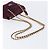 Bolsa de Ombro de Corrente Acolchoada PRADA em Camurça Bordeaux Gold Auth yk20855A Dourado - vista 7
