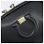 Borsa a tracolla Salvatore Ferragamo Gancini in pelle nera e oro Auth BA15079A - vista 17