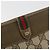 Portefeuille long GUCCI GG Supreme Web Sherry Line PVC Beige Gold Auth 196939 Doré - vue 17