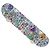 LOUIS VUITTON Monogram Comics Skateboard Maple Wood GI0884 LV Auth ar14157SAM Blanc Bleu Multicolore