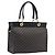 Céline Borsa a mano CELINE Macadam Canvas PVC Leather Black Gold Auth 197786A Nero D'oro