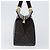 Céline Borsa a mano CELINE Macadam Canvas PVC Leather Black Gold Auth 197786A Nero D'oro - vista 3