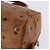 Borsa Boston MCM Vicetos Logogram PVC Leather Brown Gold Auth 200899 Marrone D'oro - vista 18