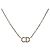 Collana Christian Dior metallo Gold Tone Auth 193471