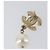 CHANEL Pierce metal Gold Tone CC Auth 198821 - vista 9