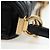 Borsa a Tracolla con Catena CHANEL Boy Chanel Pelle d'Agnello Nero Oro CC Auth BA14817SAM - vista 18