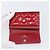 Céline CELINE Matelasse Card Case Patent Red Silver Auth 198555 Silvery - view 10