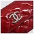 Céline CELINE Matelasse Card Case Patent Red Silver Auth 198555 Silvery - view 18