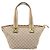 Borsa Tote GUCCI GG Canvas Sherry Line Beige 131230 Auth 197665 - vista 2