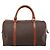 Céline Borsa Boston CELINE Macadam Canvas PVC Leather Brown Gold Auth 197619 Marrone D'oro - vista 2
