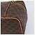 Céline Borsa Vanity a mano con catena CELINE Macadam Canvas PVC Pelle Marrone Oro Auth 199112A D'oro - vista 16