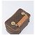 Céline Borsa Vanity a mano con catena CELINE Macadam Canvas PVC Pelle Marrone Oro Auth 199112A D'oro - vista 6