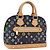 Borsa a mano LOUIS VUITTON Monogram Multicolor Alma Nera M92646 LV Auth BA15314V Nero