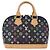 Borsa a mano LOUIS VUITTON Monogram Multicolor Alma Nera M92646 LV Auth BA15314V Nero - vista 2