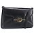 Borsa a tracolla GUCCI in pelle nera e oro Auth 199099 Nero D'oro