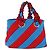 Borsa Tote con Catena Miu Miu Canvas Red Blue Auth BA15319V Rosso