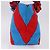 Borsa Tote con Catena Miu Miu Canvas Red Blue Auth BA15319V Rosso - vista 5
