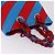 Borsa Tote con Catena Miu Miu Canvas Red Blue Auth BA15319V Rosso - vista 8