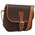 Céline Borsa a Tracolla CELINE Macadam PVC Pelle Marrone Tono Oro Auth BA15351