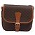 Céline Borsa a Tracolla CELINE Macadam PVC Pelle Marrone Tono Oro Auth BA15351 - vista 13