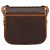Céline Borsa a Tracolla CELINE Macadam PVC Pelle Marrone Tono Oro Auth BA15351 - vista 2