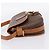 Céline Borsa a Tracolla CELINE Macadam PVC Pelle Marrone Tono Oro Auth BA15351 - vista 3