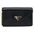 Borsa a tracolla con catena PRADA in pelle nera e oro Auth 199037SAM Nero D'oro - vista 13