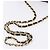 Borsa a tracolla CHANEL Matelasse con catena in pelle d'agnello nera e oro CC Auth 199673V Nero D'oro - vista 7