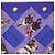 Hermès Foulard HERMES Carre 90 Seta Viola Auth 195459M Porpora - vista 3