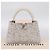 Borsa a mano LOUIS VUITTON Capucine in tweed Ivory LV Auth 198671SAM Crudo - vista 12
