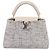 Borsa a mano LOUIS VUITTON Capucine in tweed Ivory LV Auth 198671SAM Crudo - vista 13