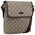 Borsa a tracolla GUCCI GG Supreme PVC Beige Gold 223666 Auth 200916 D'oro