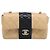 Sac à épaule Mini Matelassé avec chaîne CHANEL Cuir Agneau Beige Or CC Auth 198755SAM Doré - vue 13