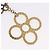 LOUIS VUITTON Bijoux Sac Tapage Key Holder Gold M65090 LV Auth 199731 D'oro - vista 7