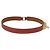 Hermès Bracciale HERMES Rival Double Tour Pelle Rossa Oro Auth ka5905M Rosso D'oro - vista 5