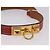 Hermès Bracciale HERMES Rival Double Tour Pelle Rossa Oro Auth ka5905M Rosso D'oro - vista 6