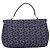 Céline Borsa a mano CELINE C Saluki Canvas Navy Gold Tone Auth 200184 Blu navy - vista 2