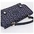 Céline Borsa a mano CELINE C Saluki Canvas Navy Gold Tone Auth 200184 Blu navy - vista 6