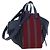 Bolsa de mão LOEWE Hammock Canvas 2way Navy Gold Auth 198690M Dourado Azul marinho