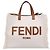 Borsa a mano FENDI Zucca Canvas 2way White Silver Auth ka5858M Argento Bianco - vista 13
