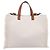Borsa a mano FENDI Zucca Canvas 2way White Silver Auth ka5858M Argento Bianco - vista 2