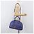 Borsa a mano Salvatore Ferragamo in pelle 2way blu tono oro Auth 200138A - vista 27