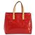 Borsa a mano LOUIS VUITTON Monogram Vernis Reade PM Rouge M91088 LV Auth ep15737A Rosso - vista 13